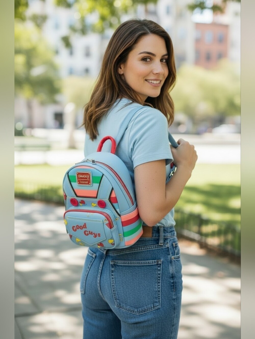 Loungefly Child's Play Chucky Cosplay Mini Backpack (Nwt)